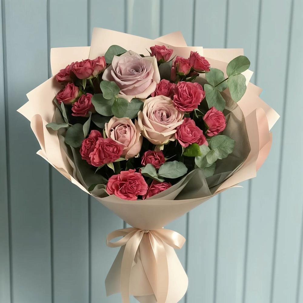 Букет цветов из: Гвоздики и Розы в Томмоте
