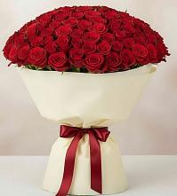 Букет 101 Красная роза Милано в Томмоте