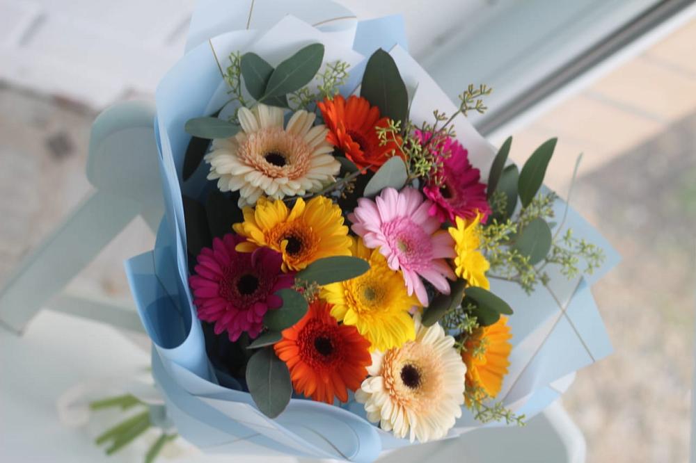 Букет цветов из: Герберы в Томмоте