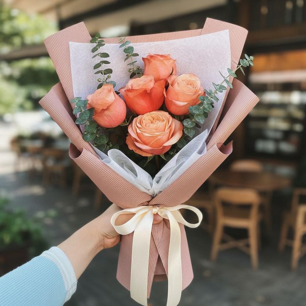 Букет цветов из: Розы в Томмоте