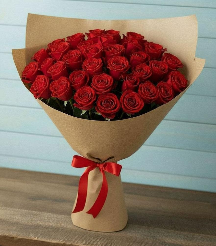 Букет Красные розы Милано в Томмоте