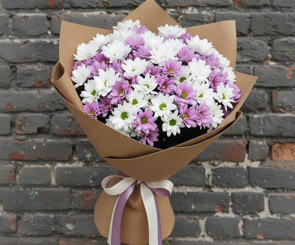 Букет цветов из: Хризантемы в Томмоте