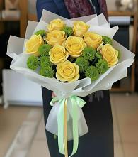 Букет цветов из:  Хризантемы и Розы в Томмоте