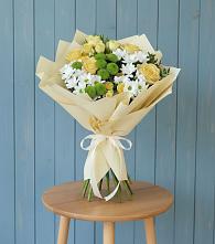 Букет цветов из:  Хризантемы и Розы #REPLACE_PRED# Томмоте