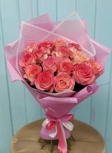 Букет 15 Розовых роз Равель в Томмоте