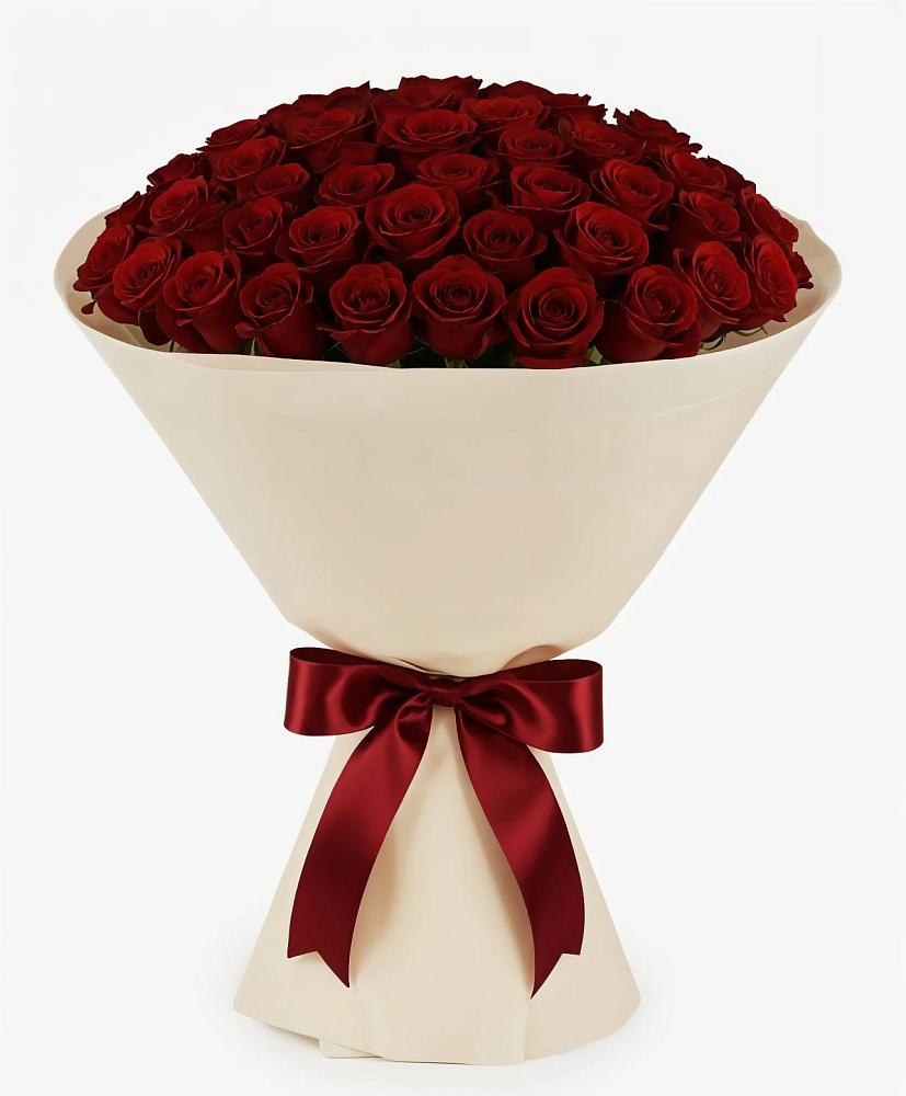 Букет 101 Бордовая роза Блэк Бакарра в Томмоте