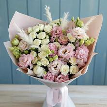 Букет цветов из:  Альстромерии и Розы в Томмоте